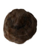 Dolce & Gabbana Brown Weasel Fur Womens Cashmere Hat Beanie