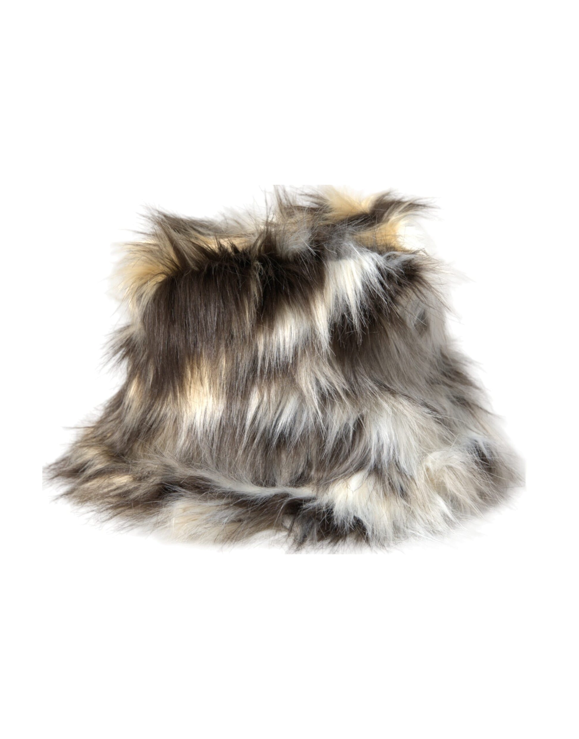 Dolce & Gabbana Multicolor Acrylic Fur Women Bucket Hat Dolce & Gabbana