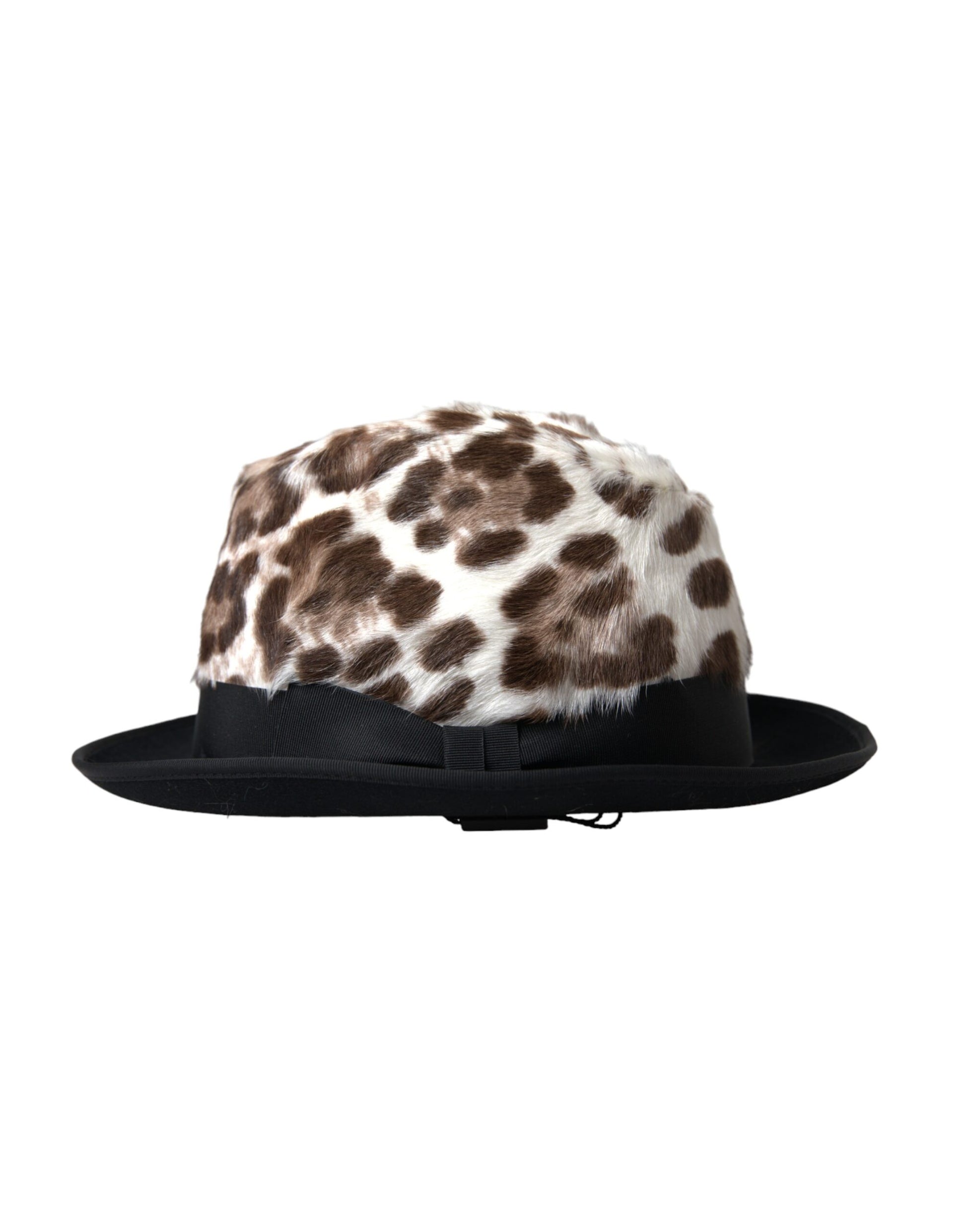 Dolce & Gabbana Multicolor Leopard Women Fedora Hat Dolce & Gabbana
