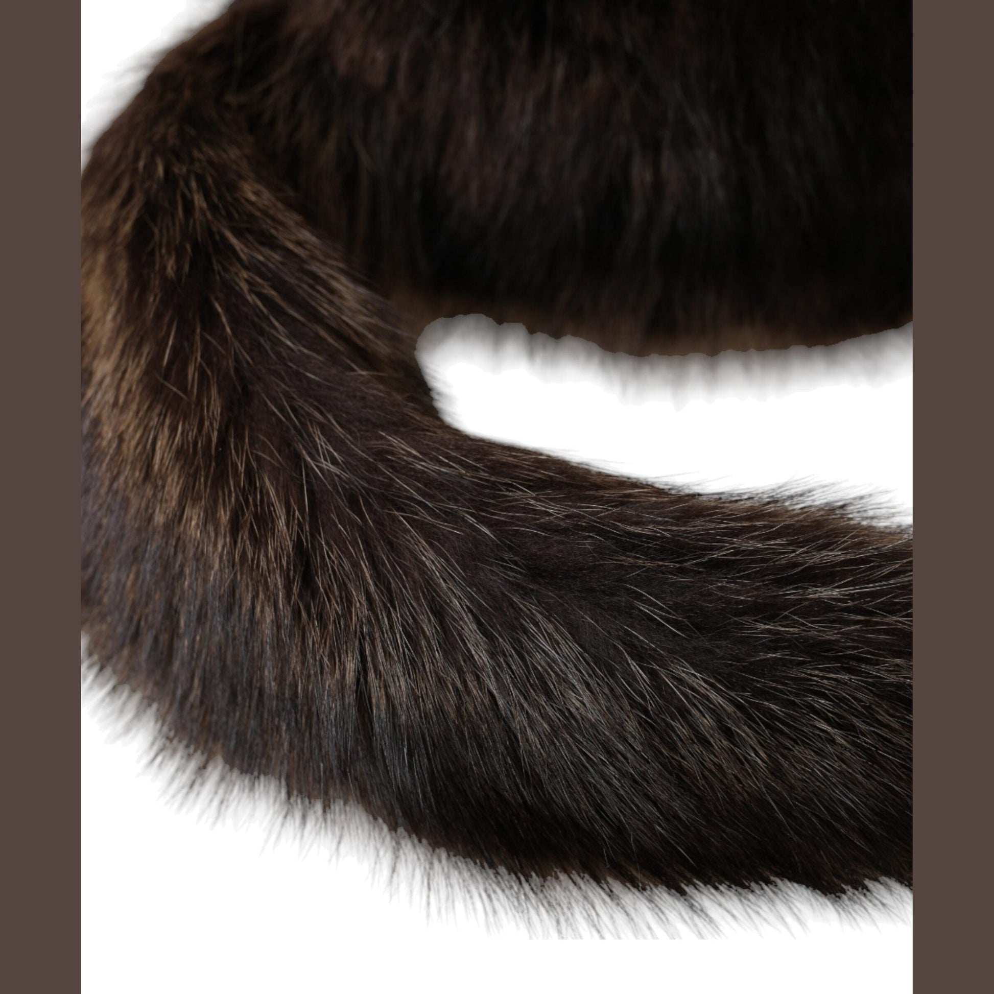 Dolce & Gabbana Women Brown Raccoon Fur Bucket Hat Dolce & Gabbana