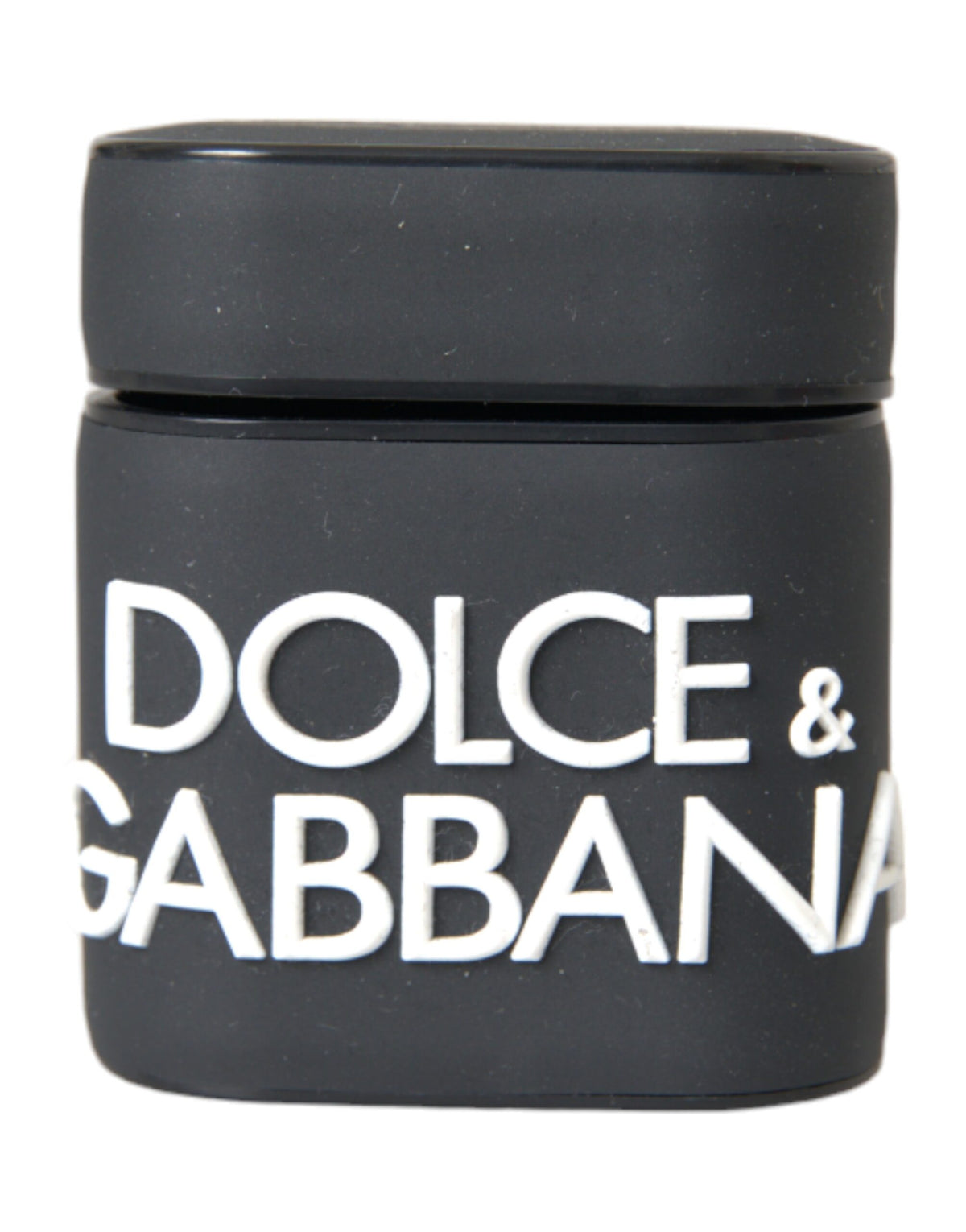 Dolce & Gabbana Black White Silicone Embossed Logo Airpods Case - Eljoys Fashion 