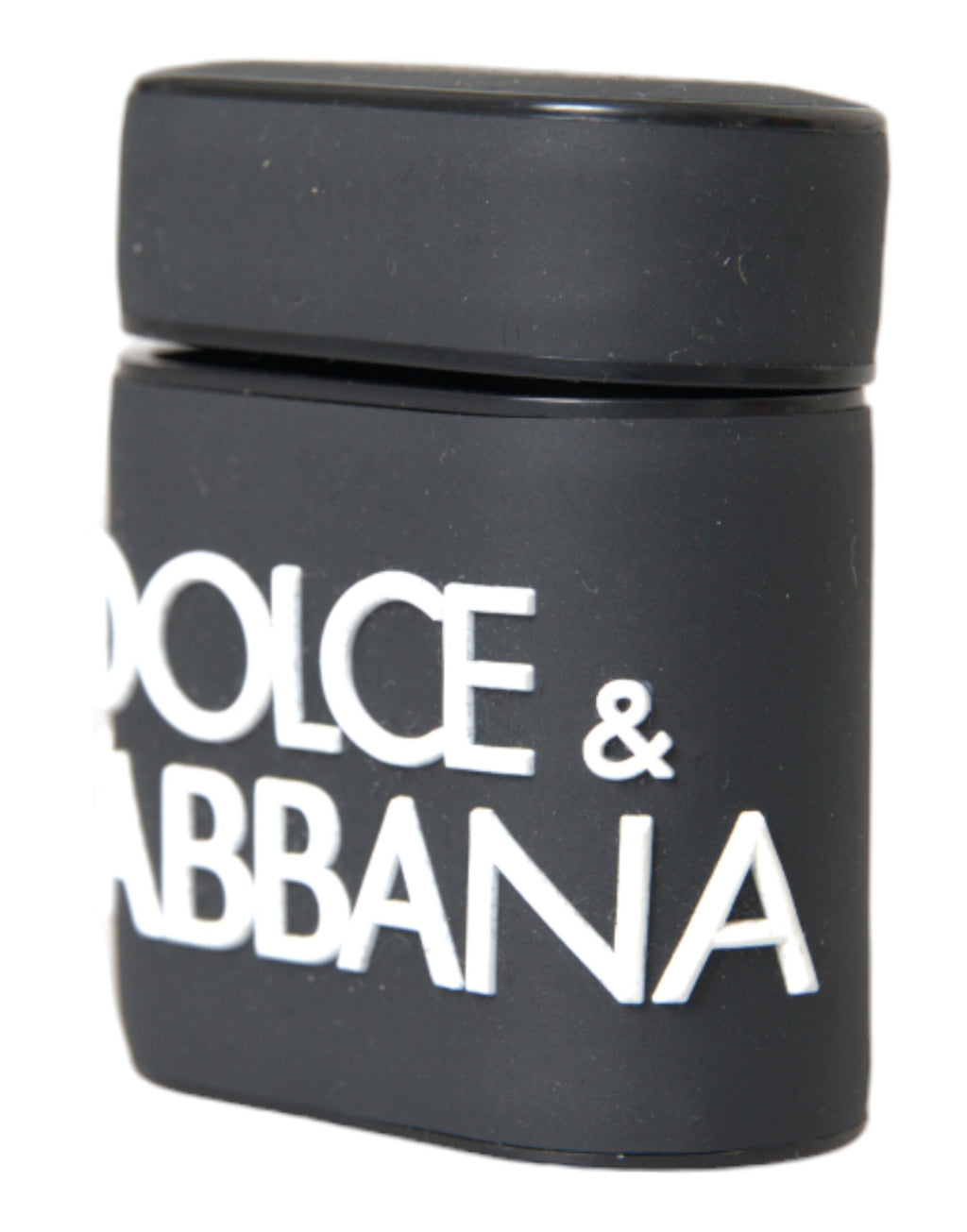 Dolce & Gabbana Black White Silicone Embossed Logo Airpods Case - Eljoys Fashion 