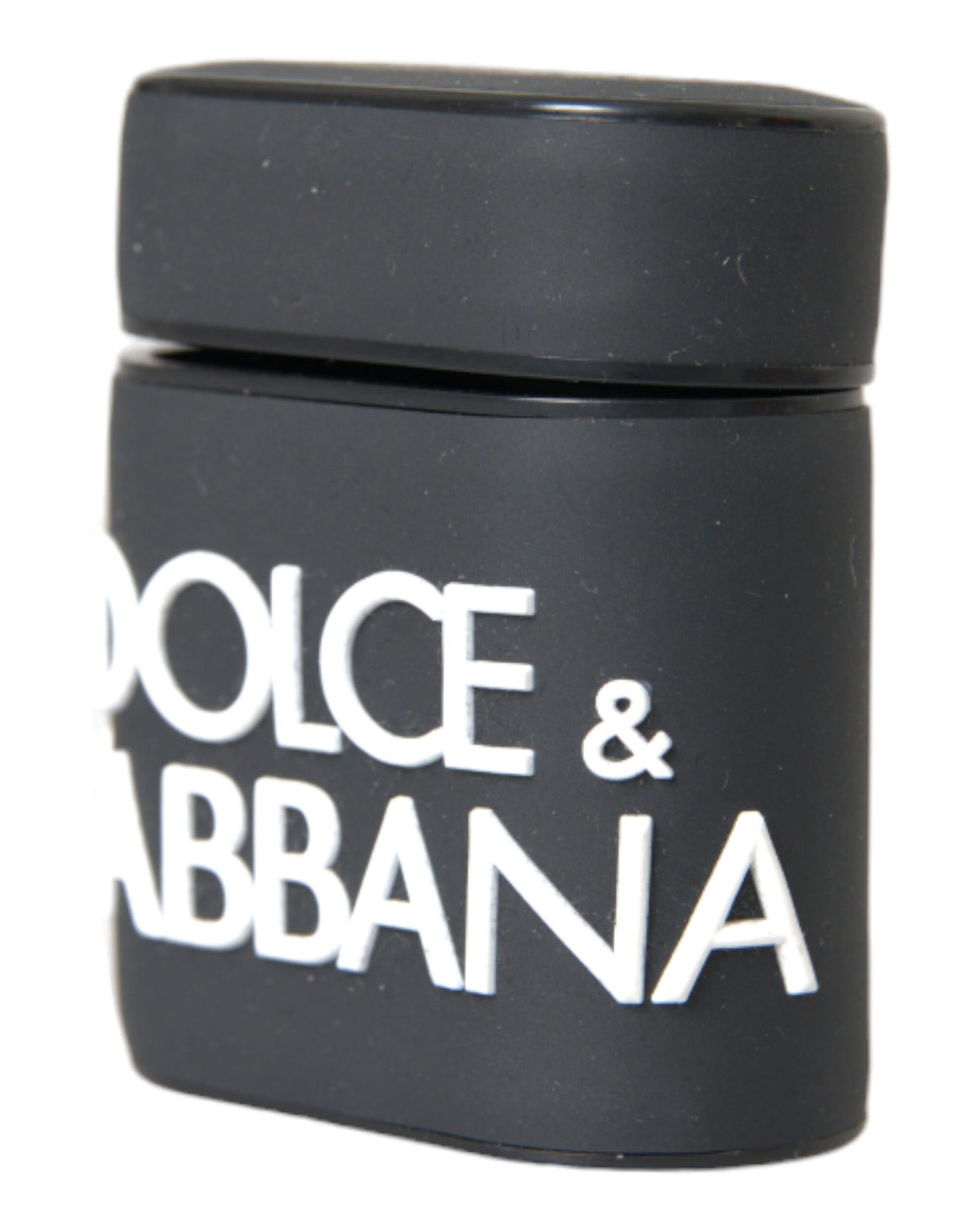 Dolce & Gabbana Black White Silicone Embossed Logo Airpods Case - Eljoys Fashion 