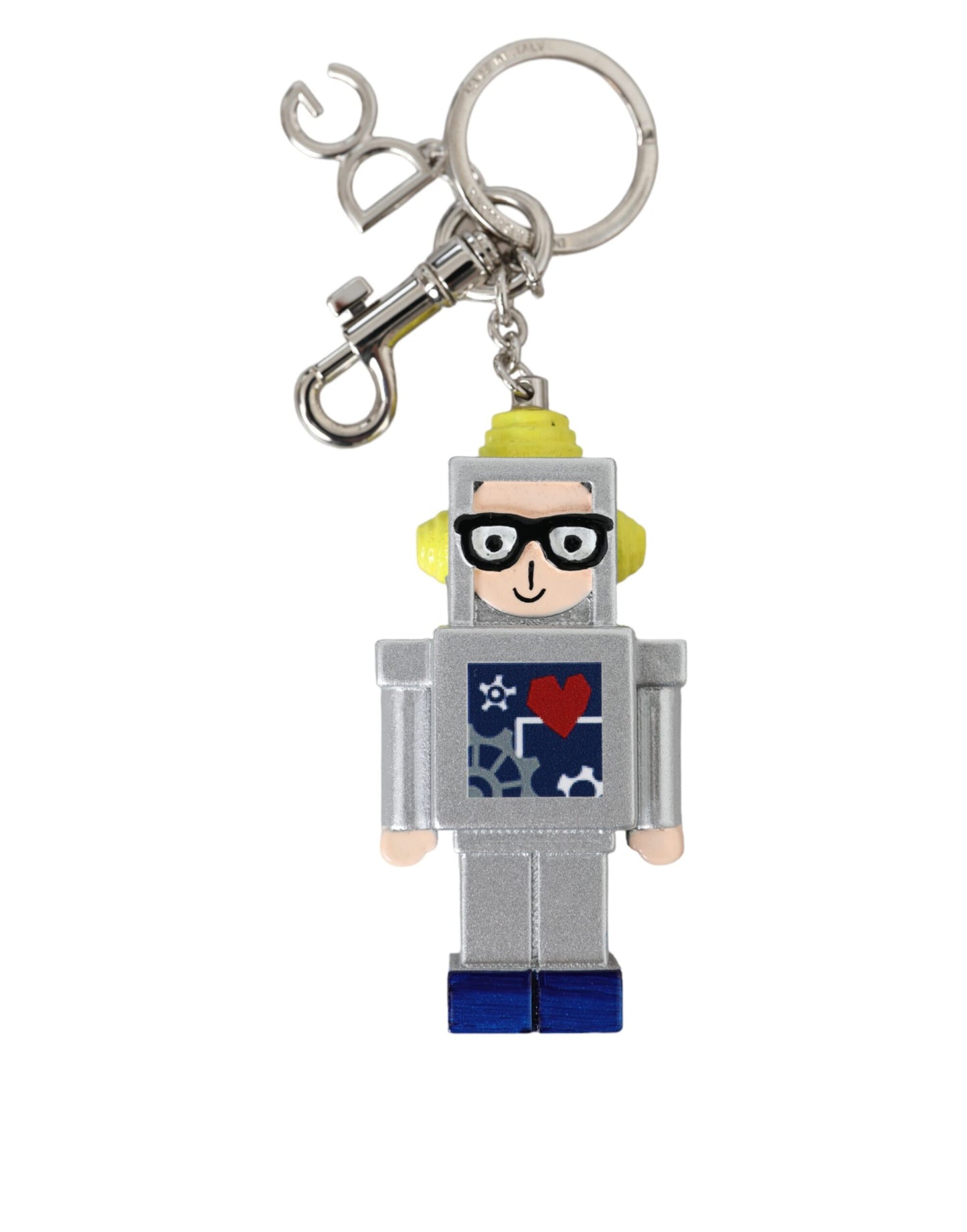 Dolce & Gabbana Multicolor Astronaut Space Metal Logo Keyring Keychain Dolce & Gabbana