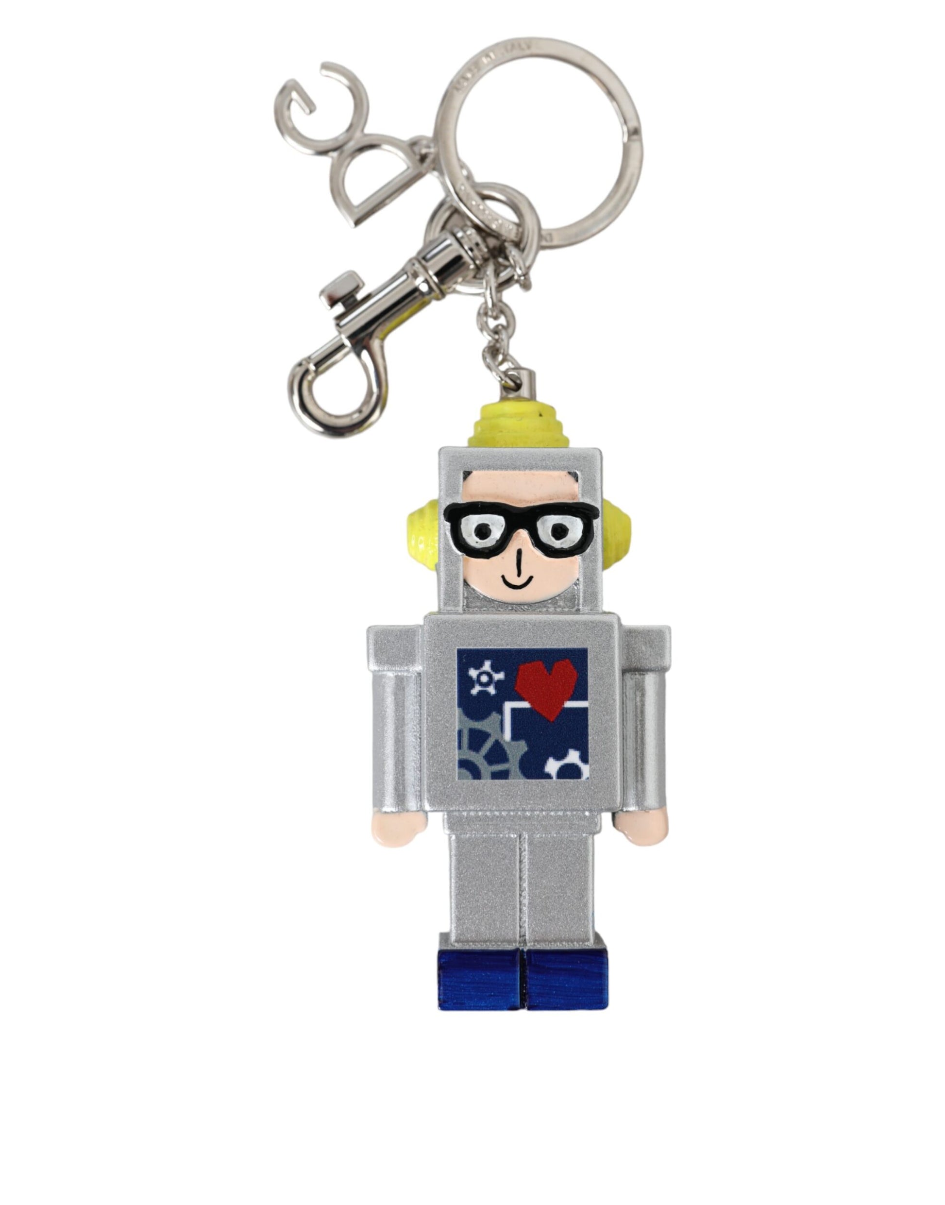 Dolce & Gabbana Multicolor Astronaut Space Metal Logo Keyring Keychain Dolce & Gabbana