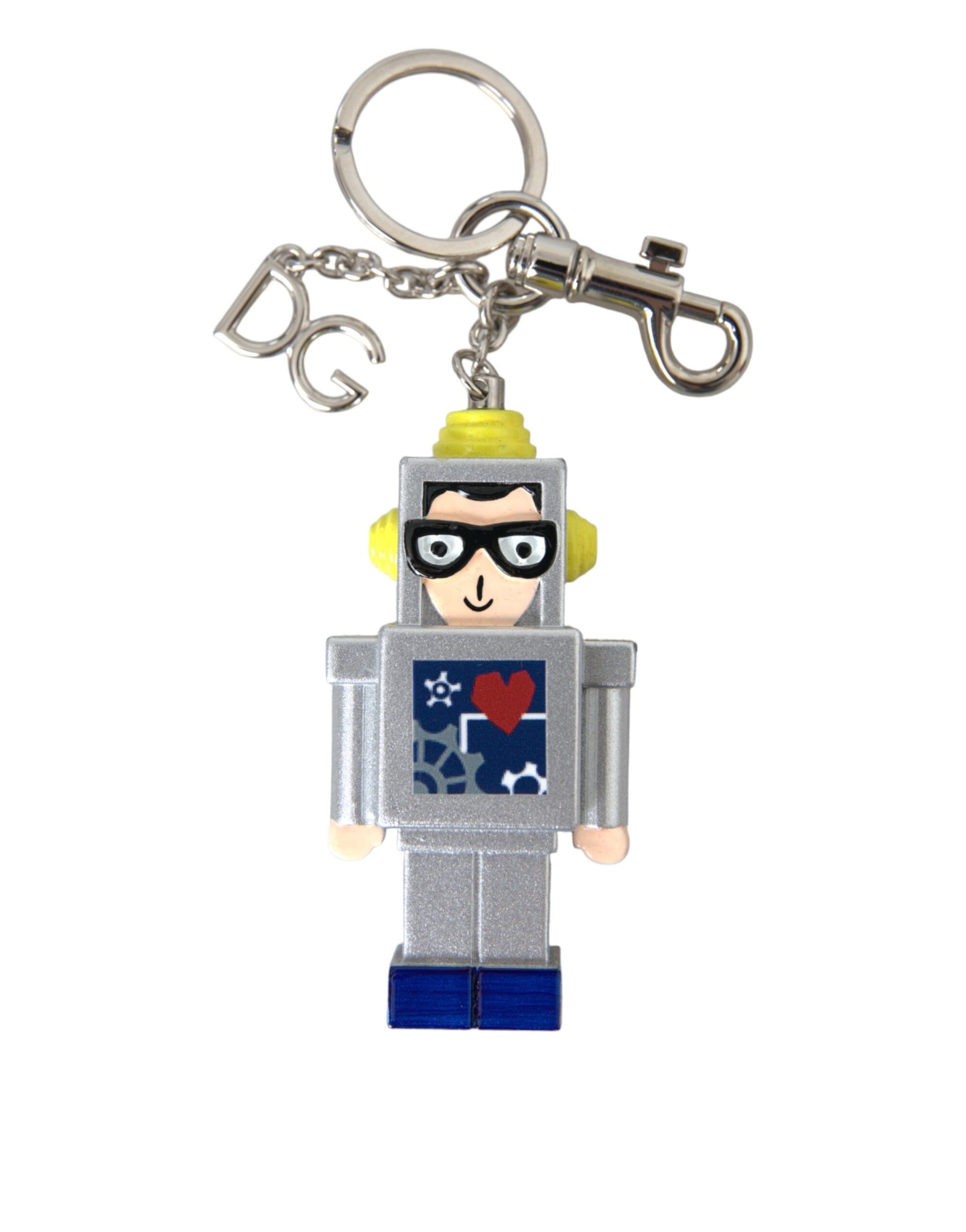 Dolce & Gabbana Multicolor Astronaut Space Metal Logo Keyring Keychain Dolce & Gabbana