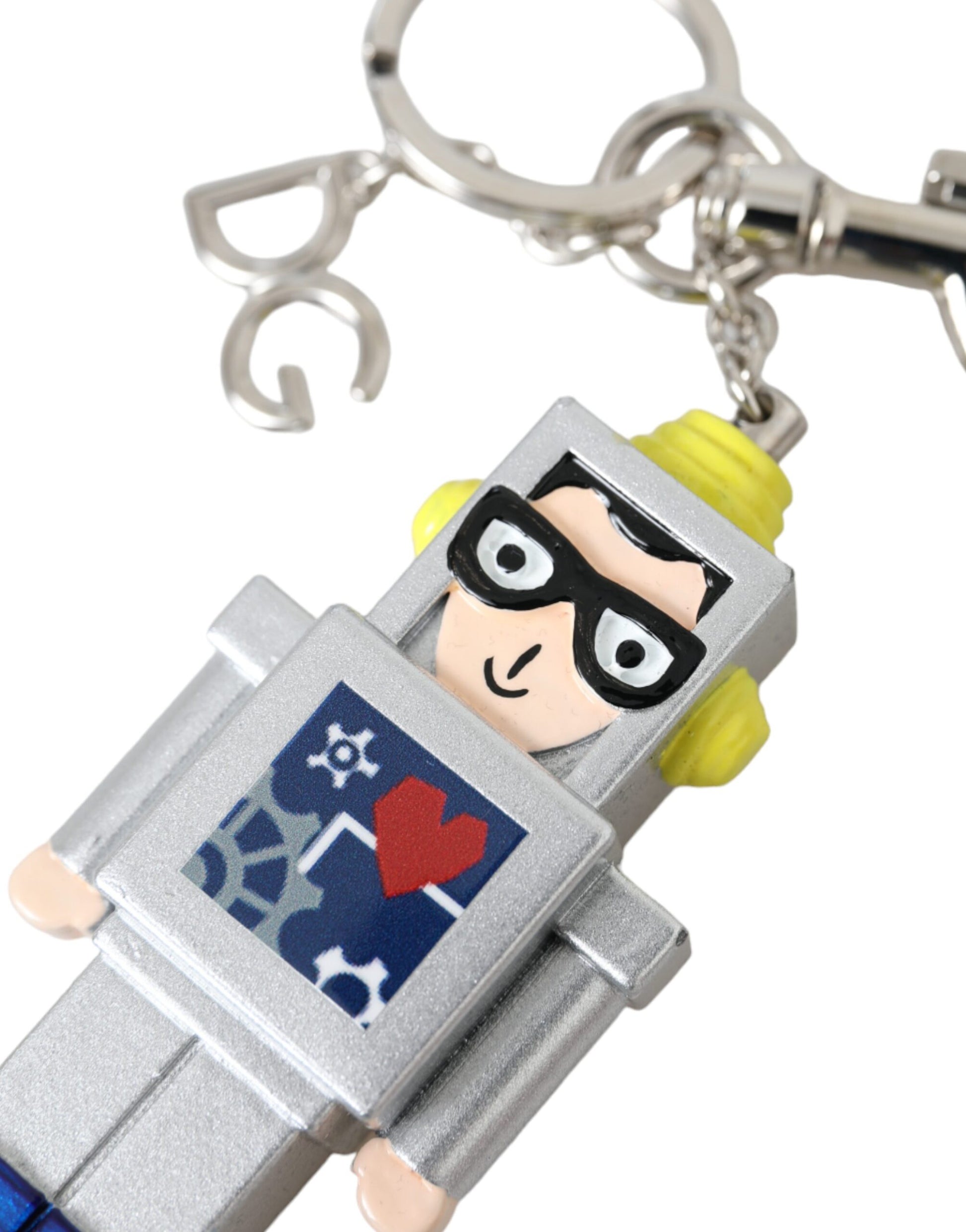 Dolce & Gabbana Multicolor Astronaut Space Metal Logo Keyring Keychain Dolce & Gabbana