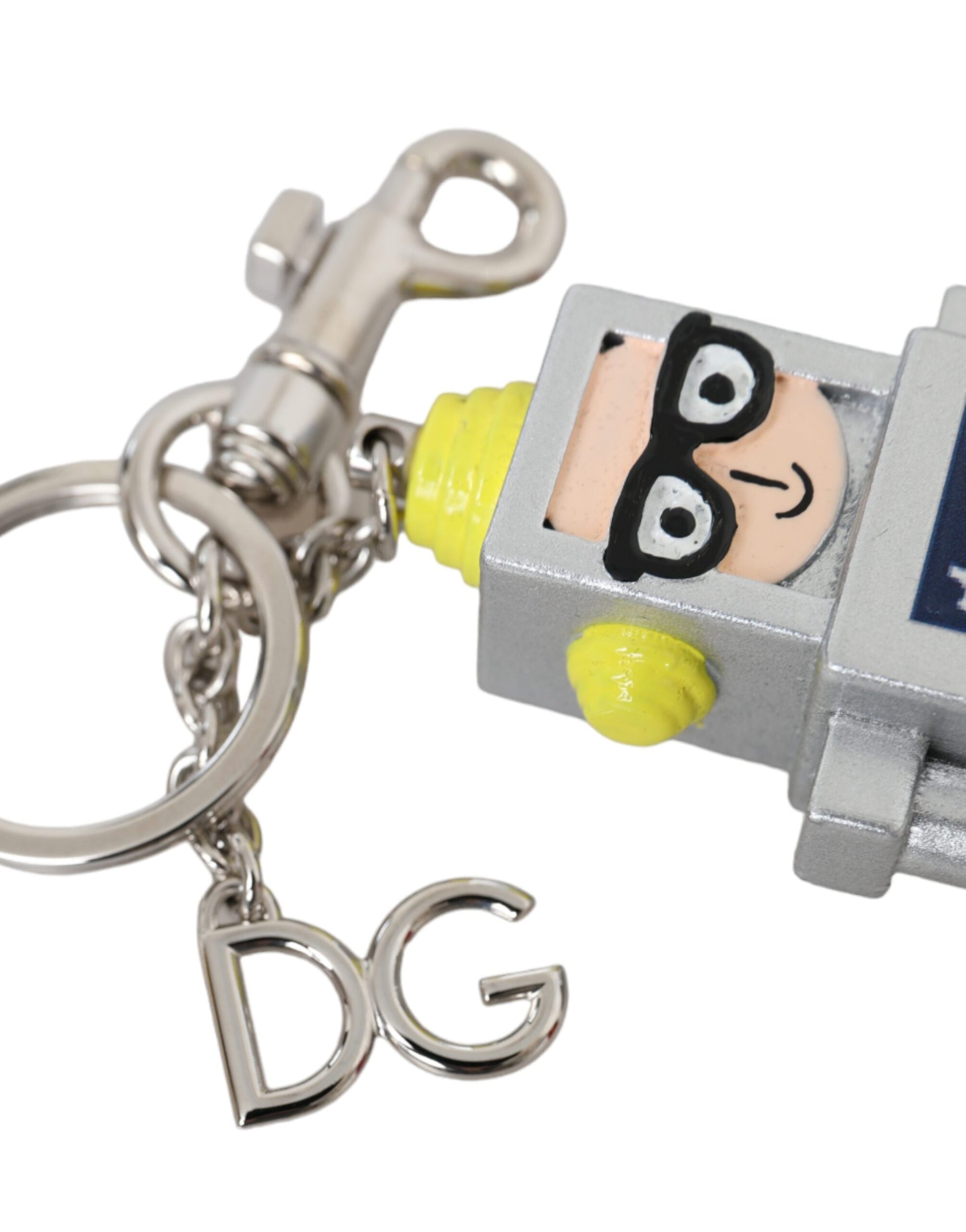 Dolce & Gabbana Multicolor Astronaut Space Metal Logo Keyring Keychain Dolce & Gabbana