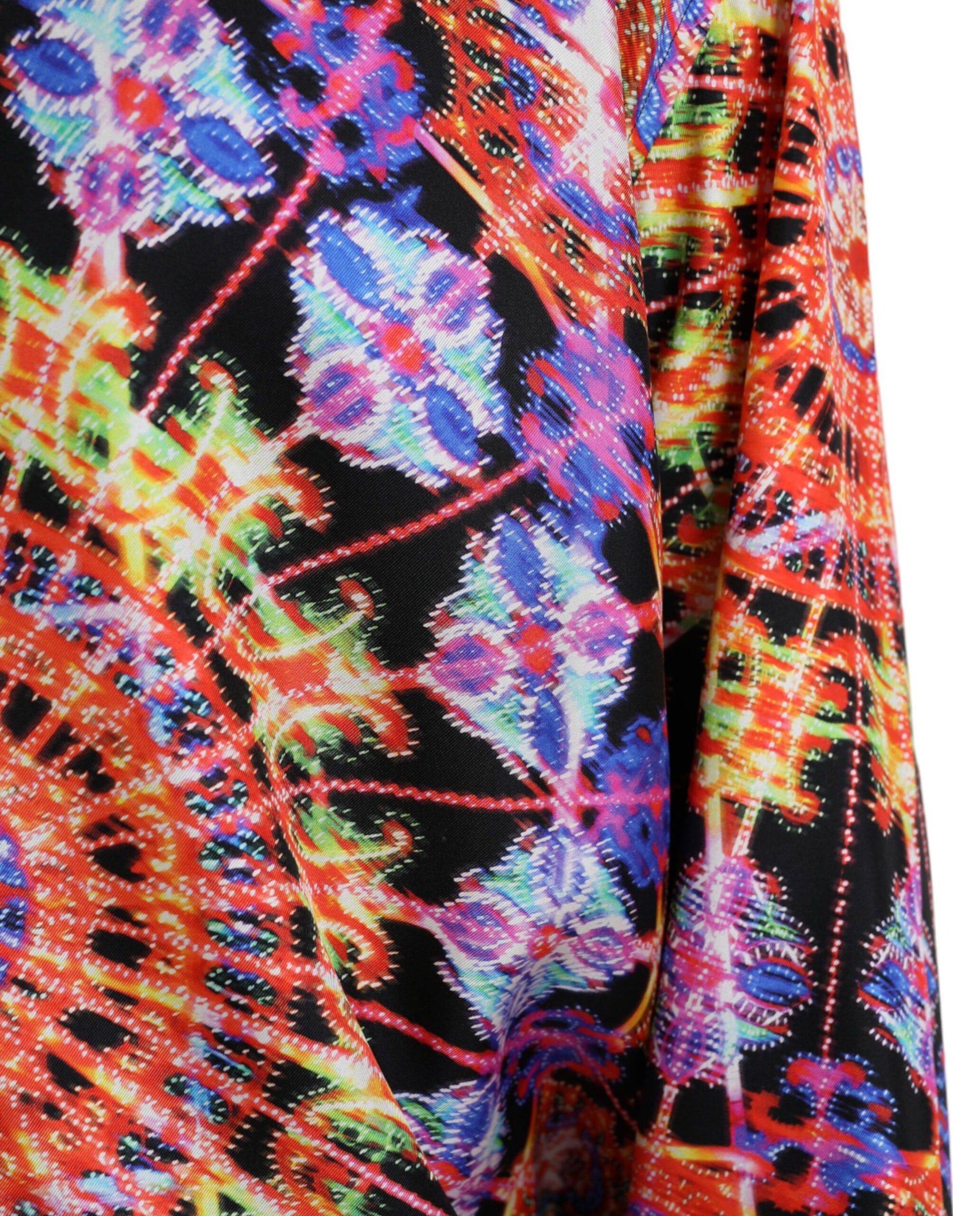 Dolce & Gabbana Multicolor Luminarie Silk Men Casual Shirt Dolce & Gabbana