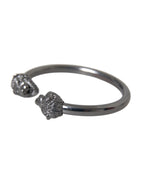 Nialaya Black Rhodium Lion Bangle Bracelet Women - Eljoys Fashion 