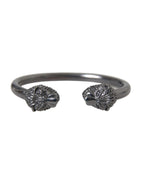 Nialaya Black Rhodium Lion Bangle Bracelet Women - Eljoys Fashion 