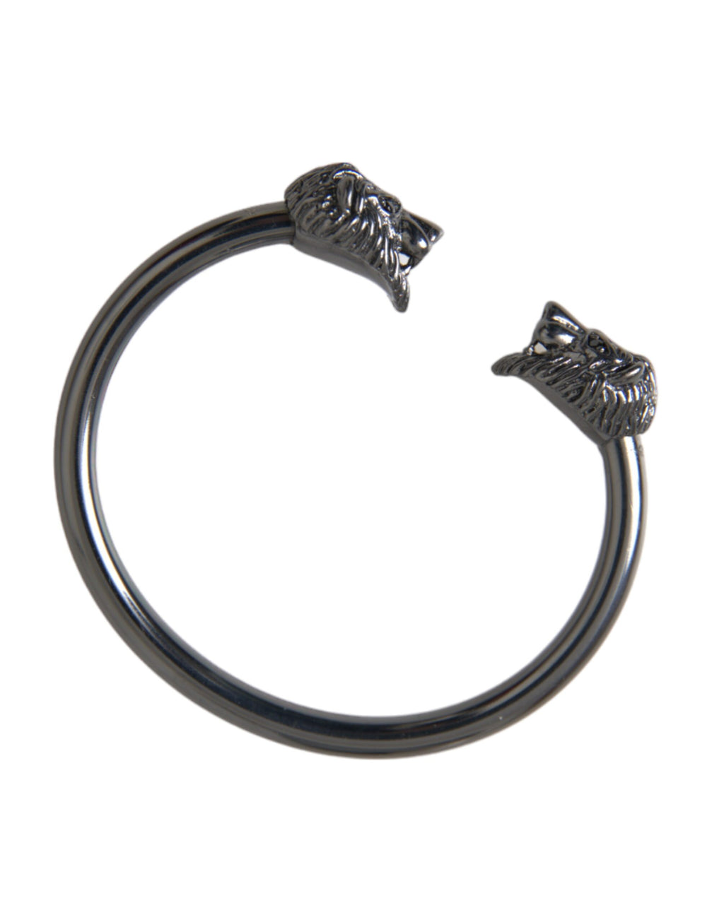 Nialaya Black Rhodium Lion Bangle Bracelet Women - Eljoys Fashion 