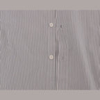 Frankie Morello White Blue Striped Casual Cotton Regular Fit Shirt