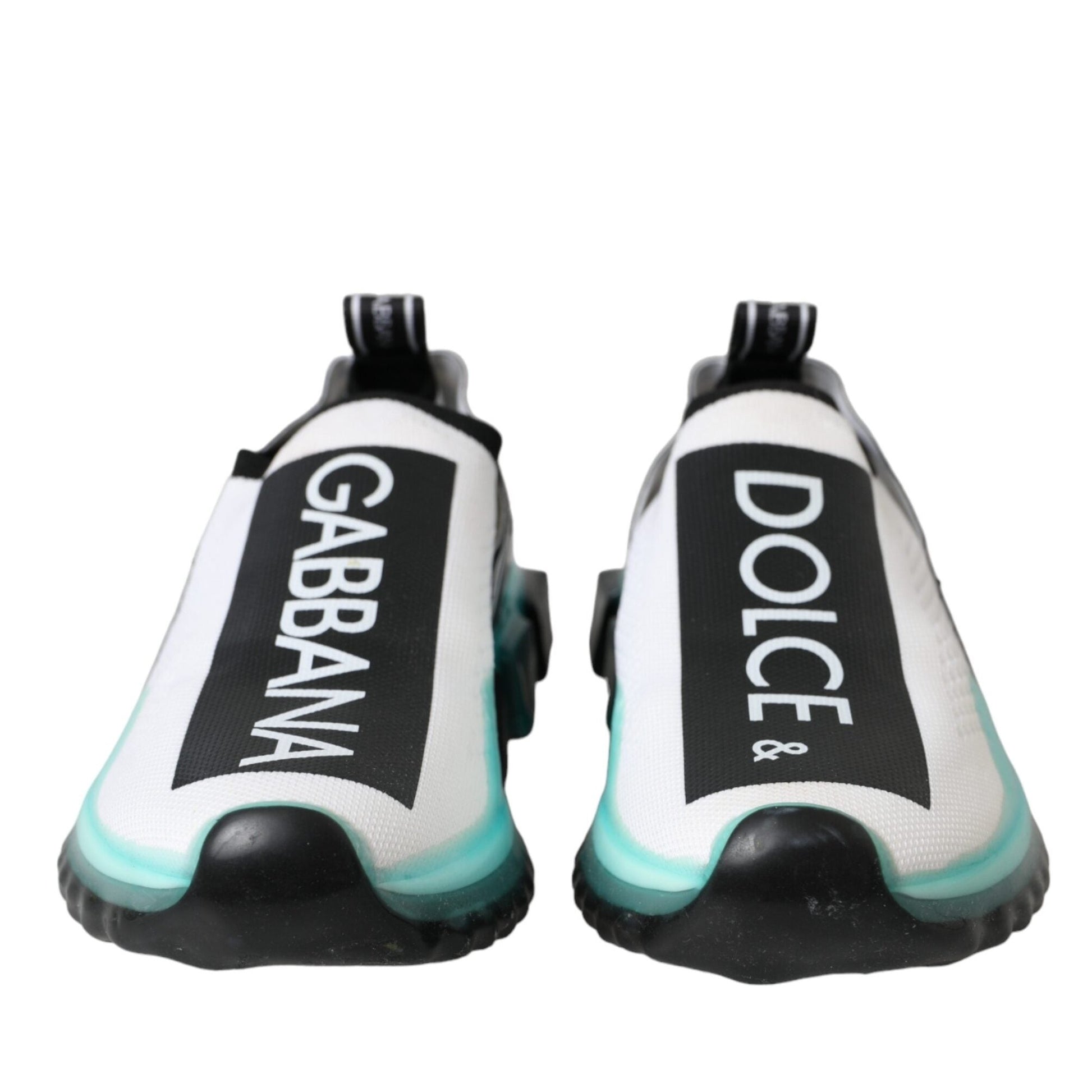 Dolce & Gabbana Black White Blue Slip On Sorrento Sneakers Shoes Dolce & Gabbana