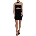 Dolce & Gabbana Black Cut Out Sleeveless Bodycon Mini Dress
