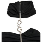 Dolce & Gabbana Black Cut Out Sleeveless Bodycon Mini Dress