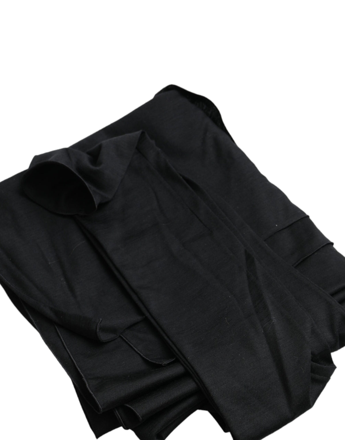 Dolce & Gabbana Black Wool Cutout Asymmetric Long Sleeve Top - Eljoys Fashion 