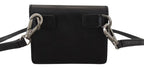 Dolce & Gabbana Black Leather Bifold Shoulder Sling Women Wallet - Eljoys Fashion 