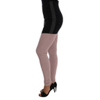 Dolce & Gabbana Pink Stretch Waist Tights Stockings