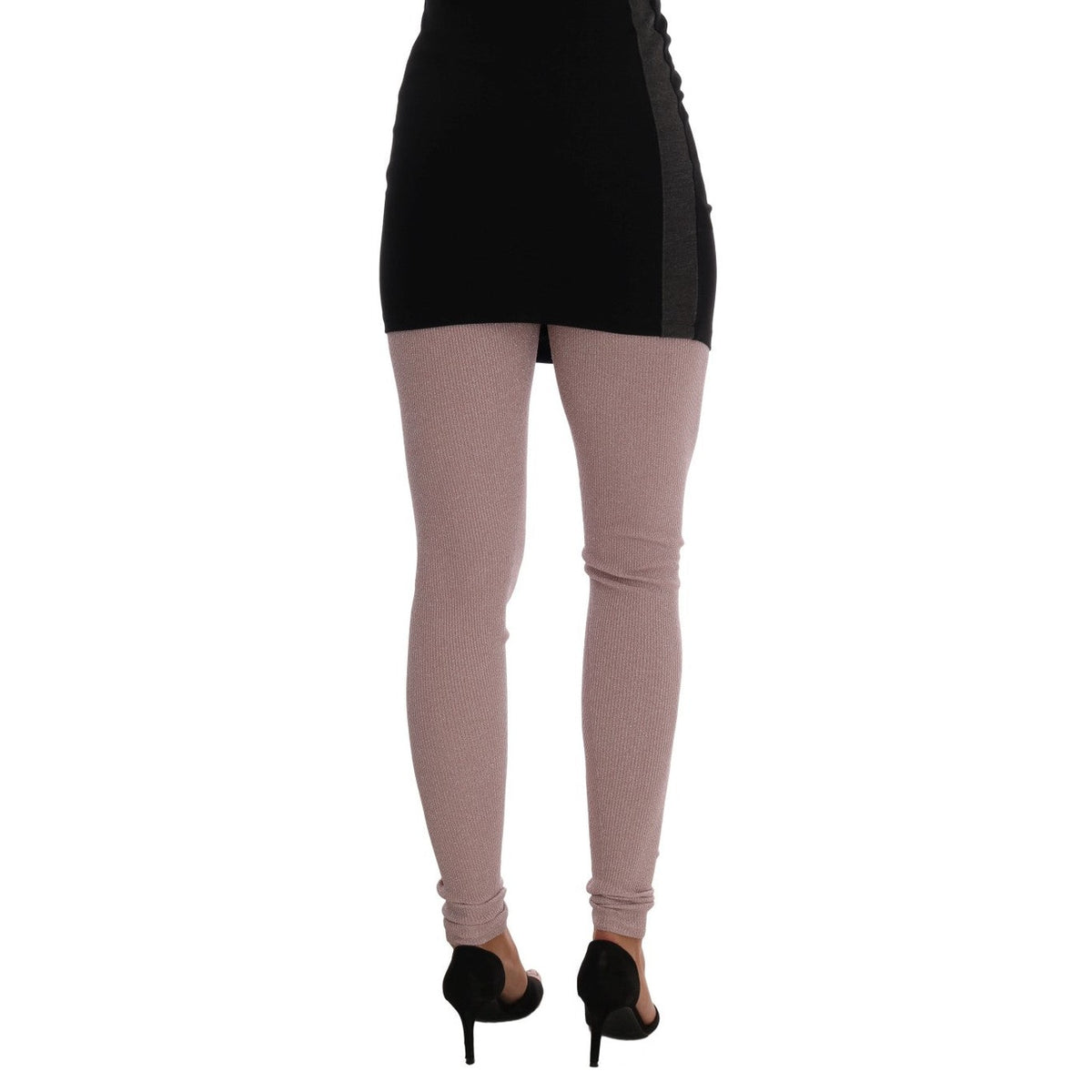Dolce & Gabbana Pink Stretch Waist Tights Stockings