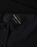 Dolce & Gabbana Blue Wool Notch Single Breasted Coat Blazer - Eljoys Fashion 