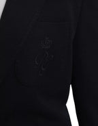 Dolce & Gabbana Blue Wool Notch Single Breasted Coat Blazer - Eljoys Fashion 
