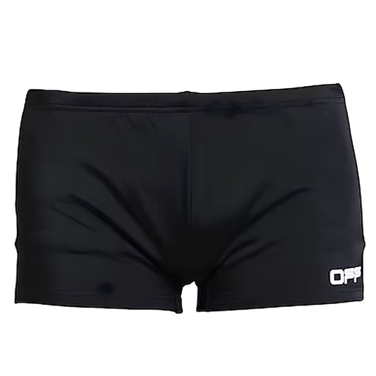 Off-White Black Nylon Men's Swim Trunk Off-White