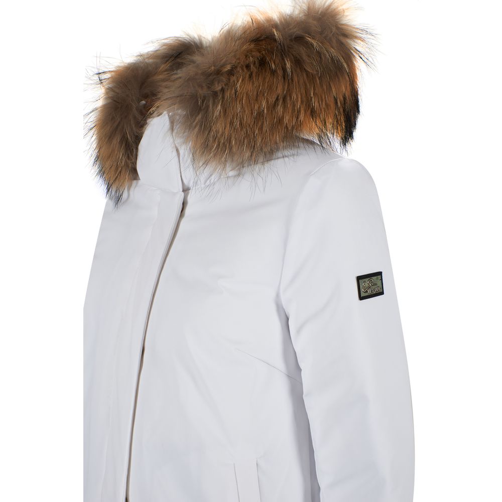 Yes Zee White Nylon Women Jacket Yes Zee