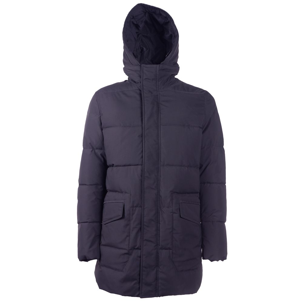 Emilio Romanelli Blue Polyester Men's Jacket Emilio Romanelli