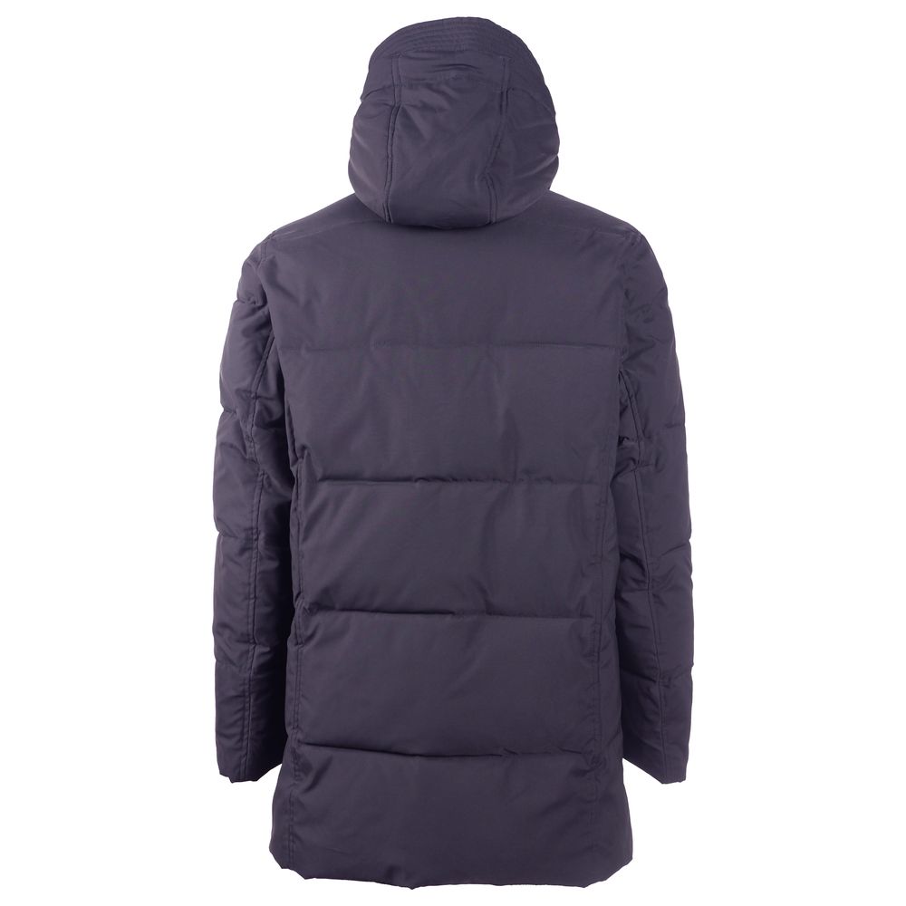 Emilio Romanelli Blue Polyester Men's Jacket Emilio Romanelli