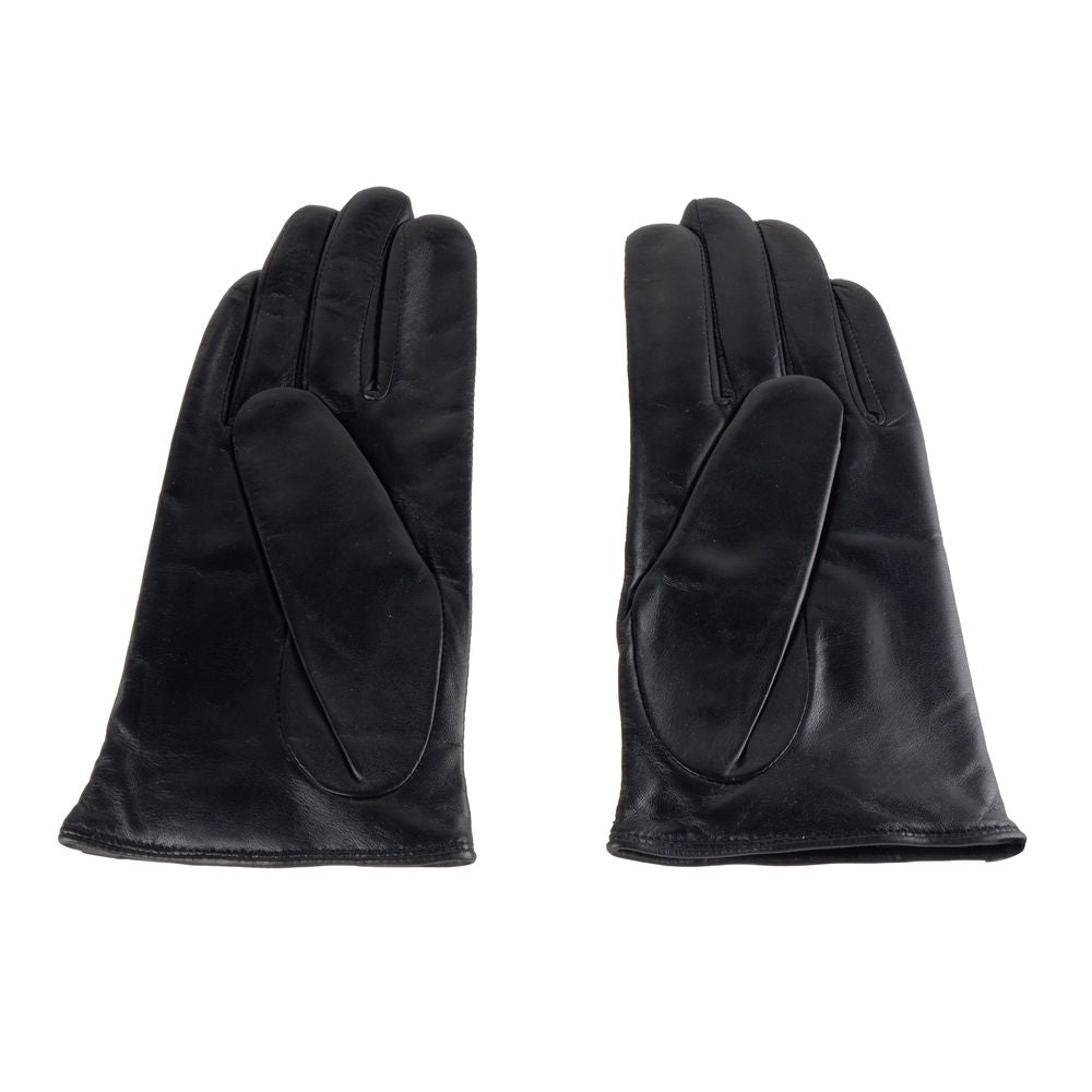 Cavalli Class Blue Lambskin Women Glove Cavalli Class