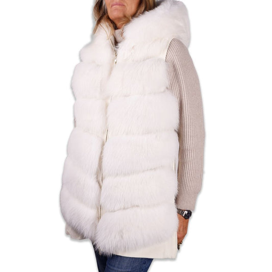 Made in Italy White Wool Women Coat Made in Italy