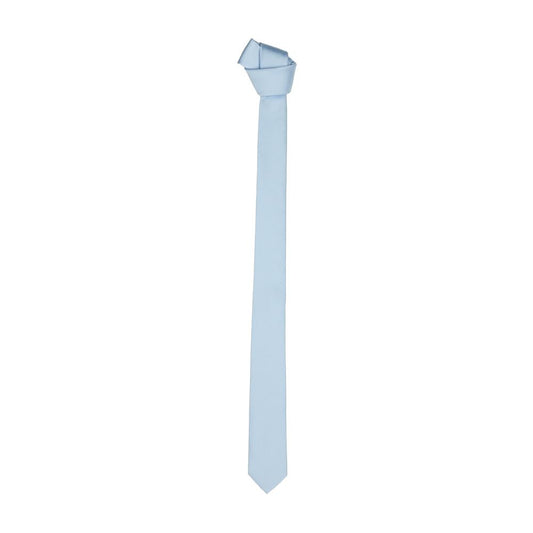 Emilio Romanelli Elegant Silk Sky-Blue Men's Slim Tie Emilio Romanelli