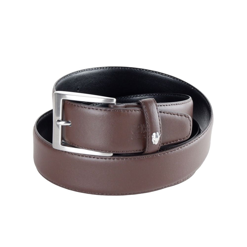 Cavalli Class Brown Leather Calfskin Belt Cavalli Class