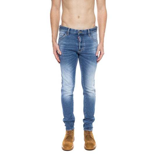 Dsquared² Blue Cotton Men's Distressed Jean Dsquared²
