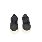 Cerruti 1881 Blue Cowhide Men Sneaker