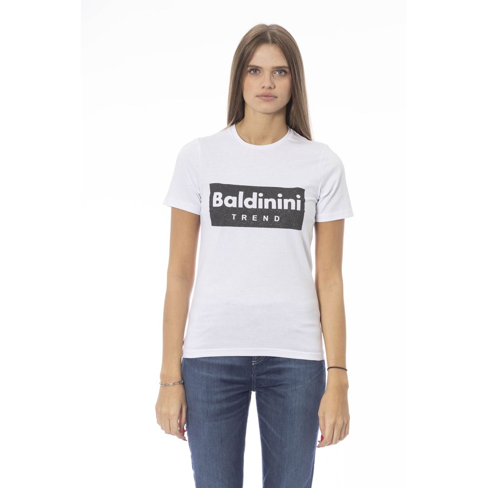 Baldinini Trend White Cotton Women Top Baldinini Trend