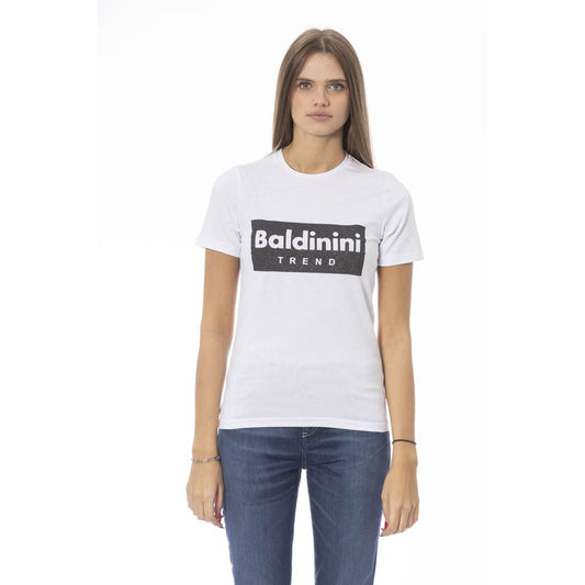 Baldinini Trend White Cotton Women Top Baldinini Trend