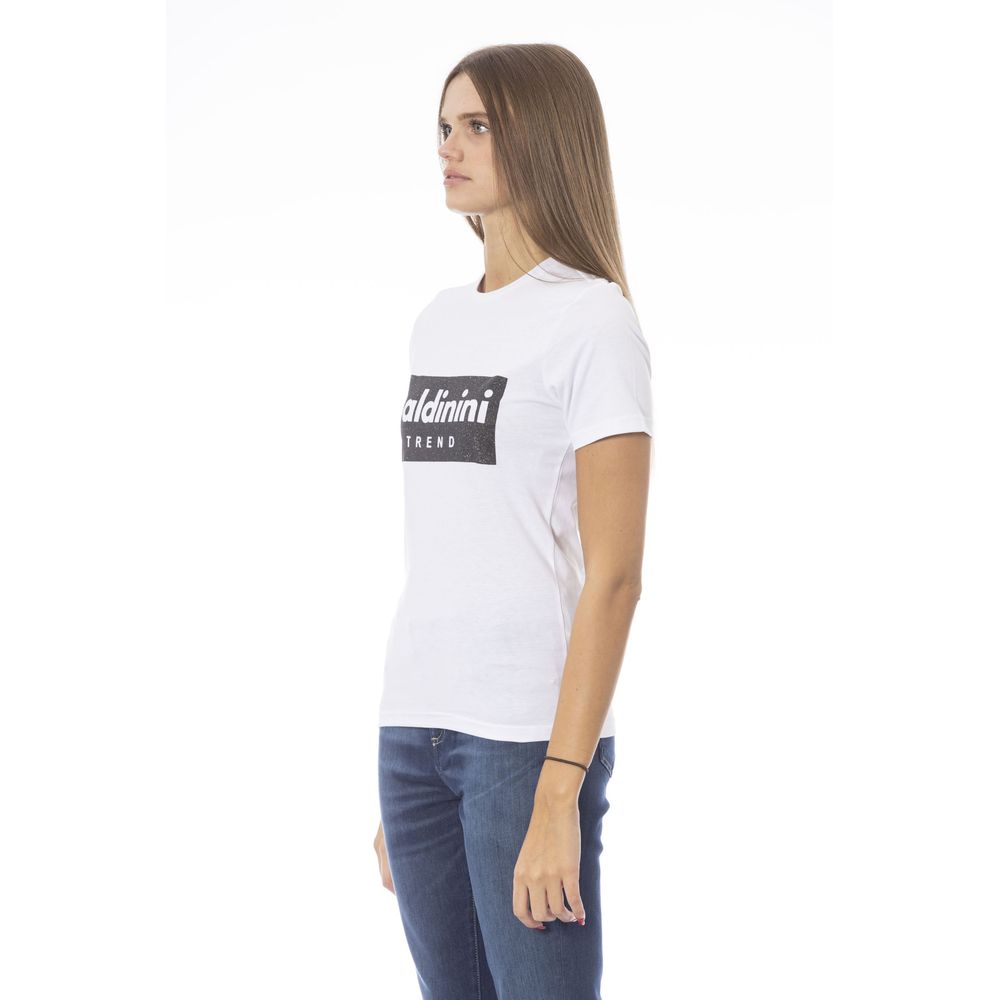 Baldinini Trend White Cotton Women Top Baldinini Trend
