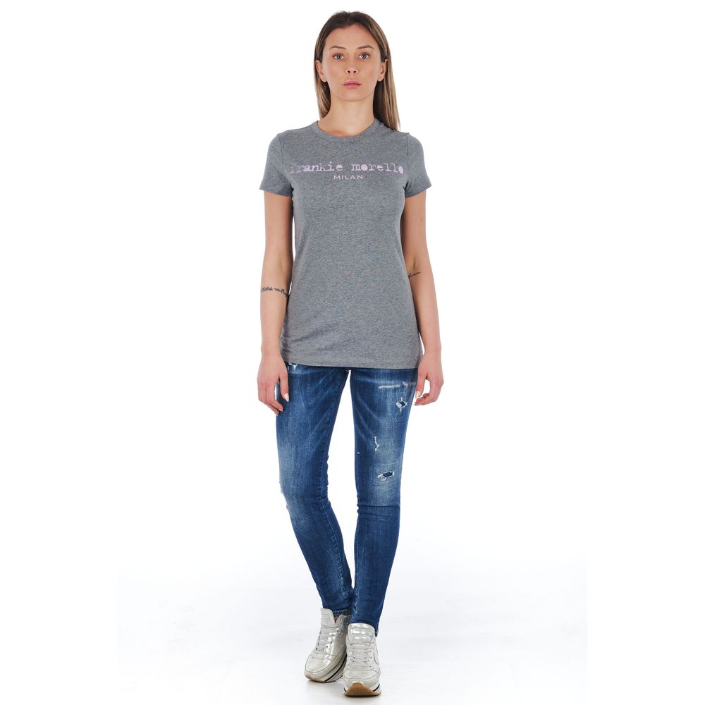 Frankie Morello Blue Cotton Women Jeans Frankie Morello