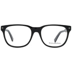 Ermenegildo Zegna black plastic eyeglasses frames with sleek design and clear lenses, stylish and comfortable for everyday wear.