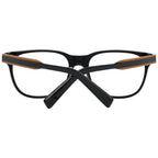 Ermenegildo Zegna black plastic eyeglass frames with rectangular design and subtle branding, lightweight and stylish for everyday wear.