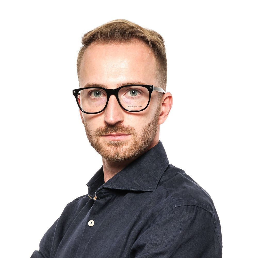 Ermenegildo Zegna Black Men Glasses Frame