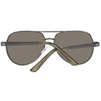 Guess gray metal sunglasses with round frames and dark lenses, stylish and lightweight for everyday wear.