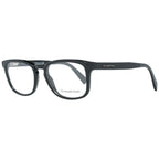 Black plastic Ermenegildo Zegna glasses frames with sleek, modern design and subtle branding details.