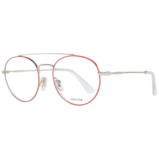 Police Red Metal & Plastic Glasses Frames