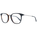 Police black metal and plastic glasses frames, with sleek design and clear lenses, suitable for stylish eyewear.