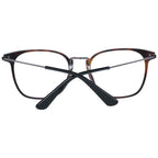 Police black metal and plastic glasses frames, sleek design with clear lenses, stylish eyewear for everyday wear.