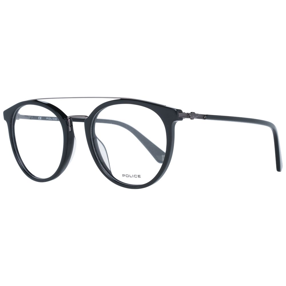 Police Black Metal & Plastic Glasses Frames