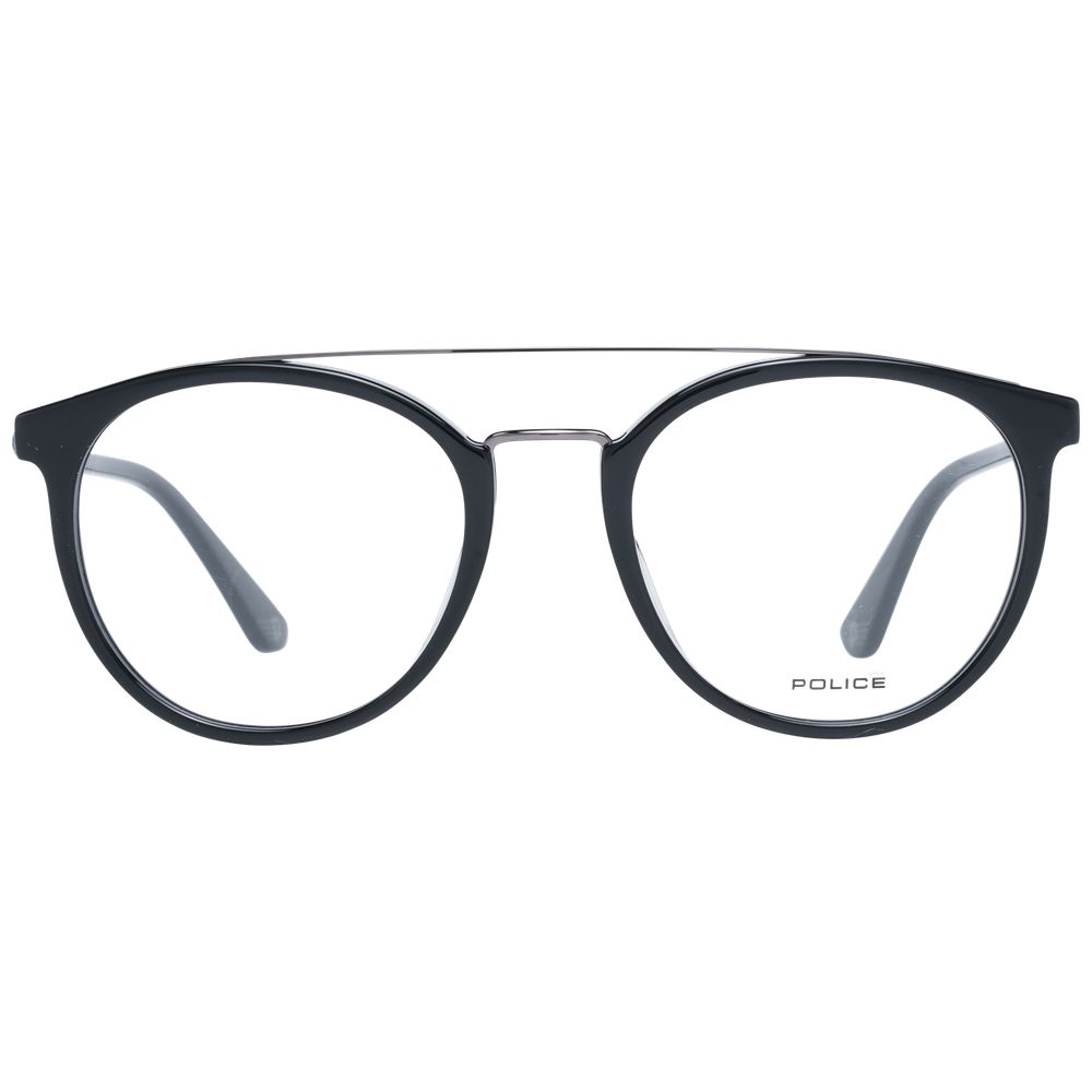 Police Black Metal & Plastic Glasses Frames